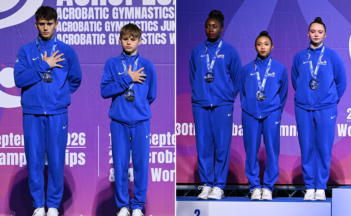 Ossolodkovs complete golden sweep at Acro Worlds; women’s group takes silver