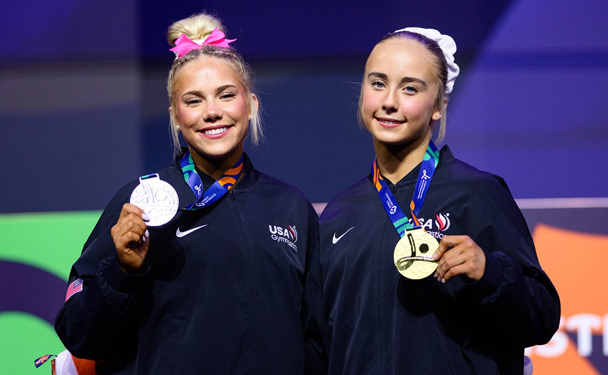 Pease, Esponda go 1-2 in floor final to conclude 2026 Artistic World Championships
